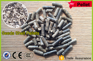 Pellets de cáscara de semillas