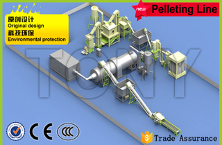 Línea de pellets de troncos de madera de 0,8-1,2 T/H