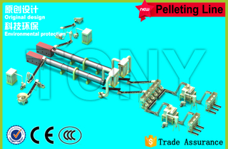 Línea de pellets de pacas de paja 8-12T/H