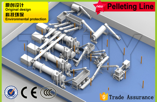 Línea de pellets de aserrín de 9-12T/H